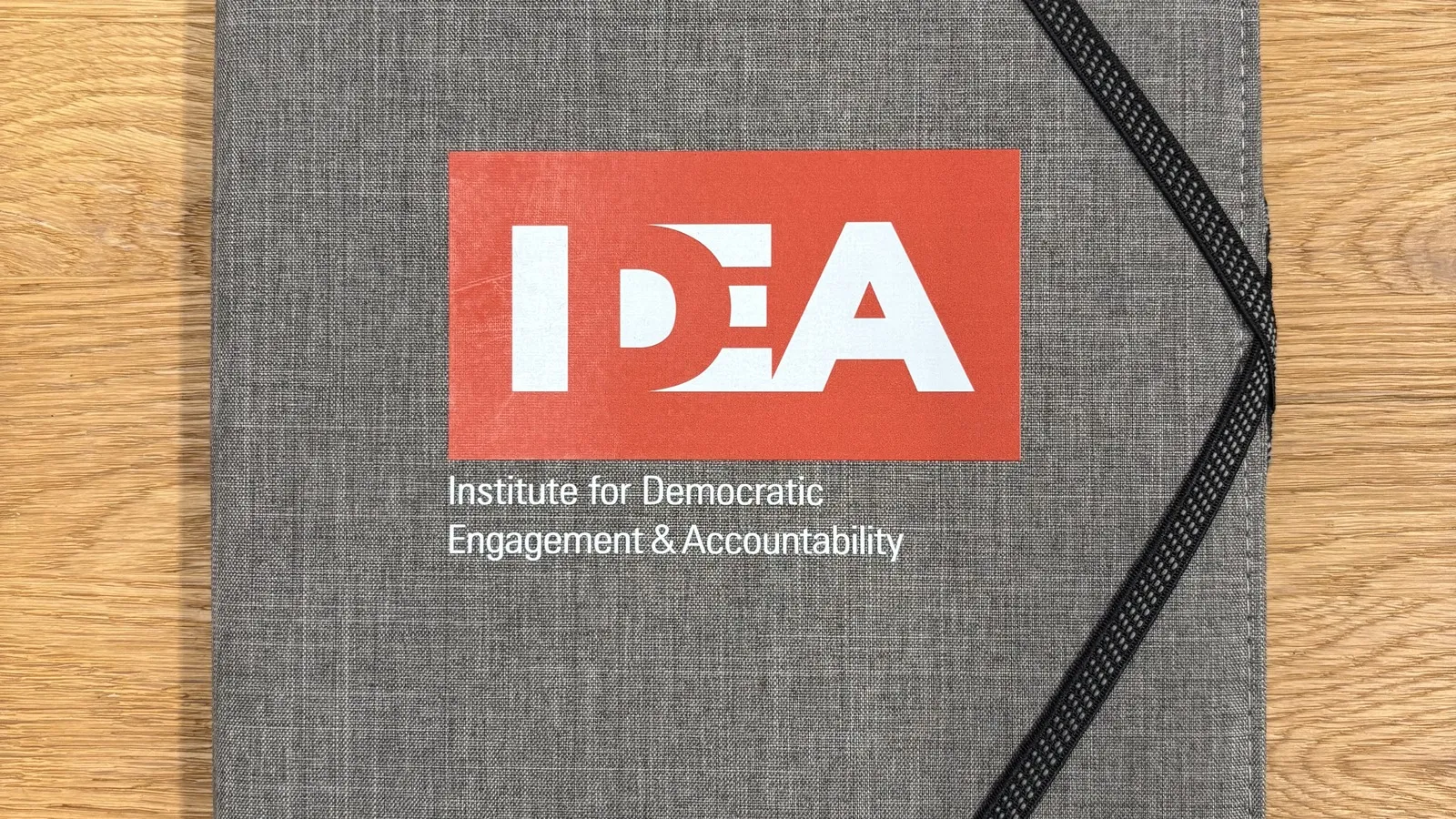 File case with IDEA logo on it