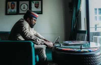 A member of Nigeria’s House of Representatives joins a Deliberative Town Hall by video from Abuja.